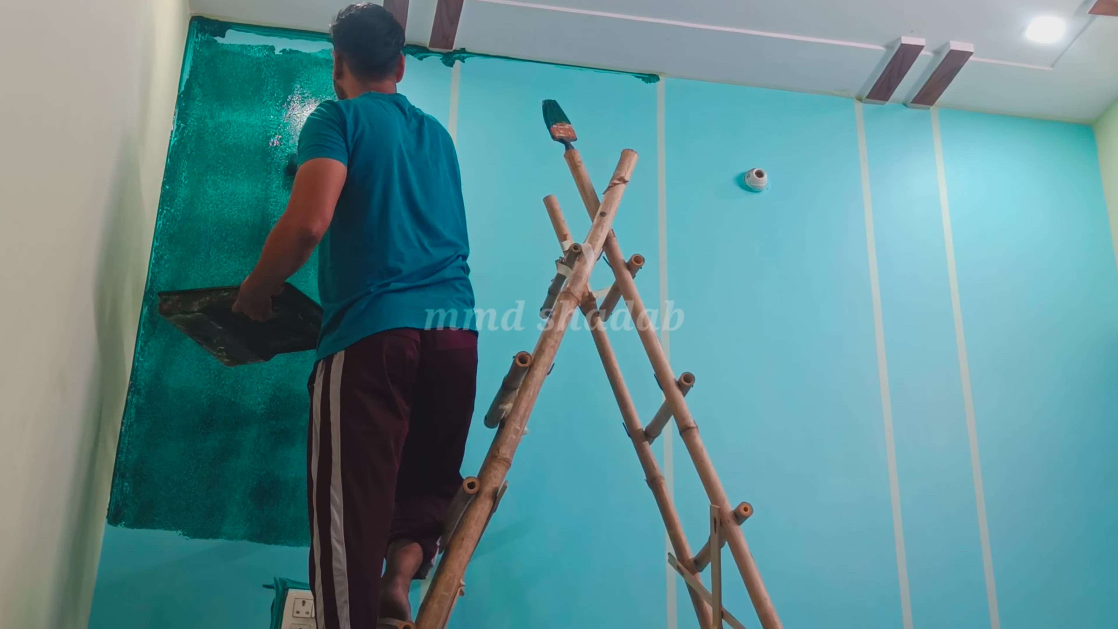 ragging wall texture design | #mmdshadab #koloapp #viralvideo