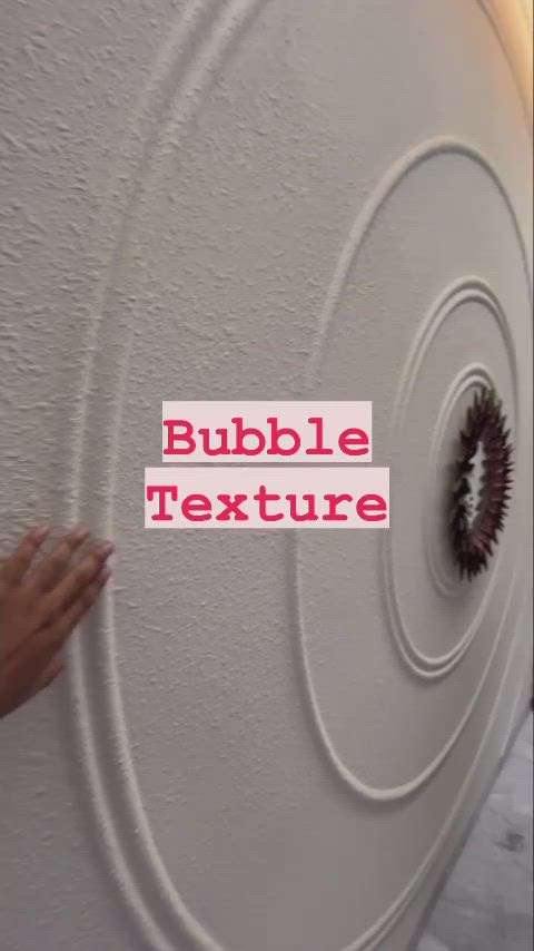 bubble texture  #TexturePainting #LivingroomTexturePainting