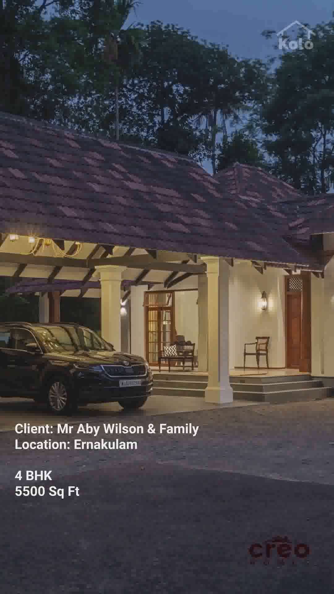 1.8 Cr | 5500 Sq. Ft | 35 Cents

Client name: Mr. Aby Wilson & Family
Location: Ernakulam, Kalady

Budget: 1.8 Cr
Sqft: 5500 Sq. Ft
Plot area: 35 Cents
BHK: 4 BHK

Name: Ginu M
Contact number: 9645899951
Firm name: Creo Homes Pvt. Ltd.
@creoarchitects
Architect: Sreerag Paramel
Location: Panampilly Nagar

Photographer: @nathanphotos.in