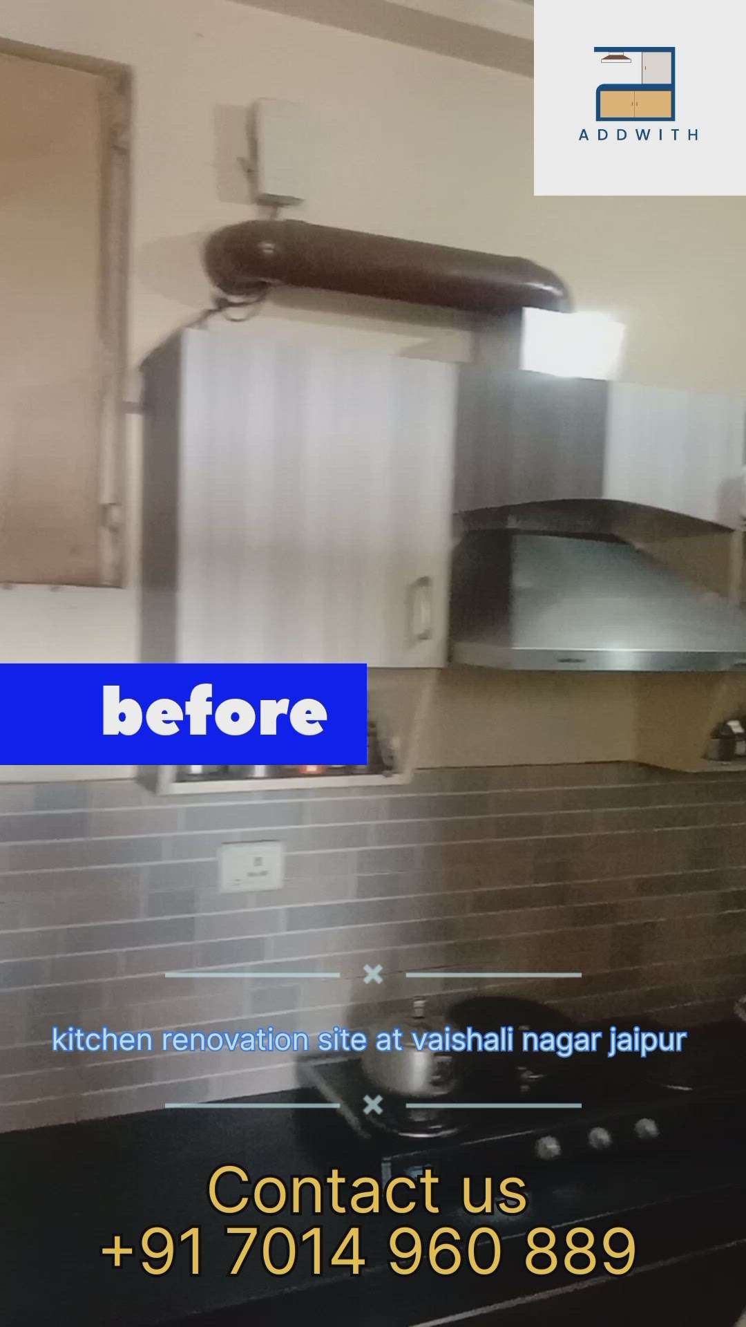kitchen renovation in progress at vaishali nagar 
Dm for price 
#addwith  (The Art of Kitchen) deals with all kinds of Modular kitchen & Furniture, Doors, Windows - Get Beautiful designs of Home Furniture, Office Furniture, Sofa Set, Bed, Chairs, Dining Table, Almirahs, Lockers, Cupboards, Mattress, (All Brands) modular kitchen furniture and Interior Decorator at very Competitive prices with Best Quality.
Note - Delivery facilities are also available 
DM me if you want to design your Kitchen & home
wa.me/+917014960889 
#modularkitchen #interiordesign #kitchen #kitchendesign #homedecor  #Addwith #interior #KitchenRenovation #homerenovation  #interiordesigner #kitchencabinets #furniture #modularhomekitchen  #design  #modular #modularkitchens #cabinets #decor #interiors #homedesign #modularfurniture #ModularKitcheninJaipur #furnituredesign #homeinterior #kitchenremodel #kitchenideas  #NewAatishMarket #modulardesign #modularkitchenideas #modularkitcheninjaipur #homedecor #modularhomekitche