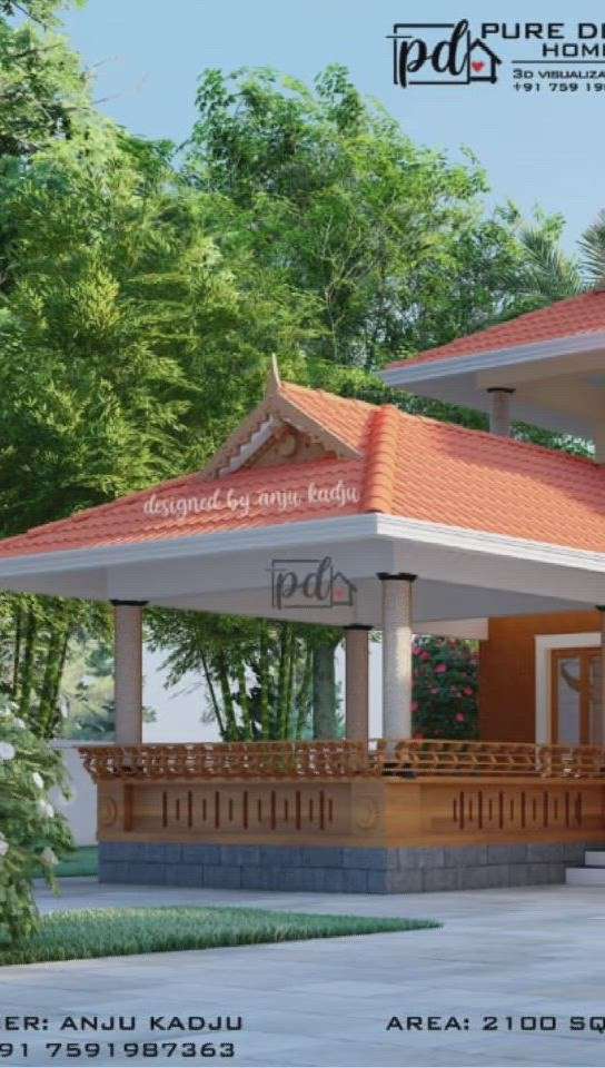 Traditional Kerala Style Home
Owned By : Mr.Renjith Haripad

Sqft 2100.00 
#3Ddesign 
#3Ddesigner 
#TraditionalHouse 
#KeralaStyleHouse 
#puredesignhomes
#shabuchandran
#anjukadju
#trendingdesign 
#exteriordesigns