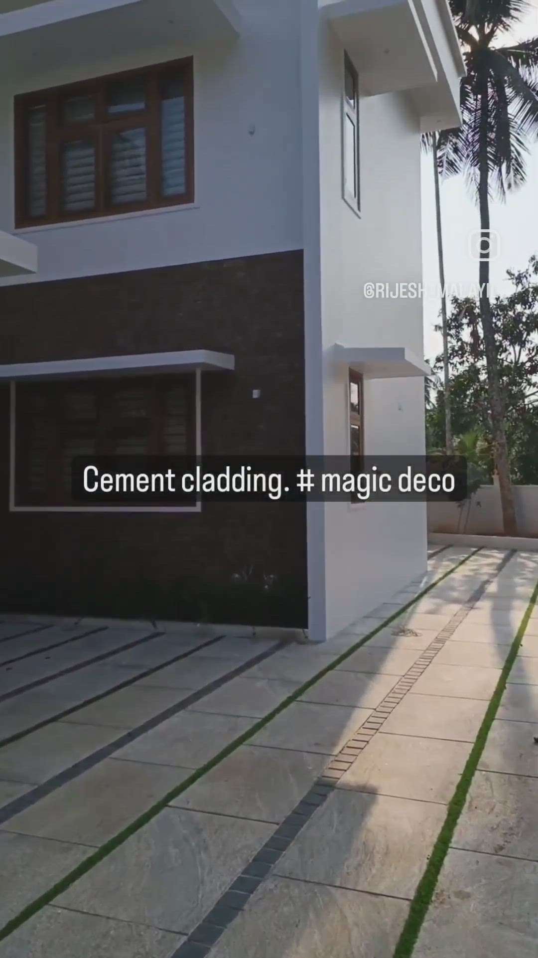 cement cladding..
