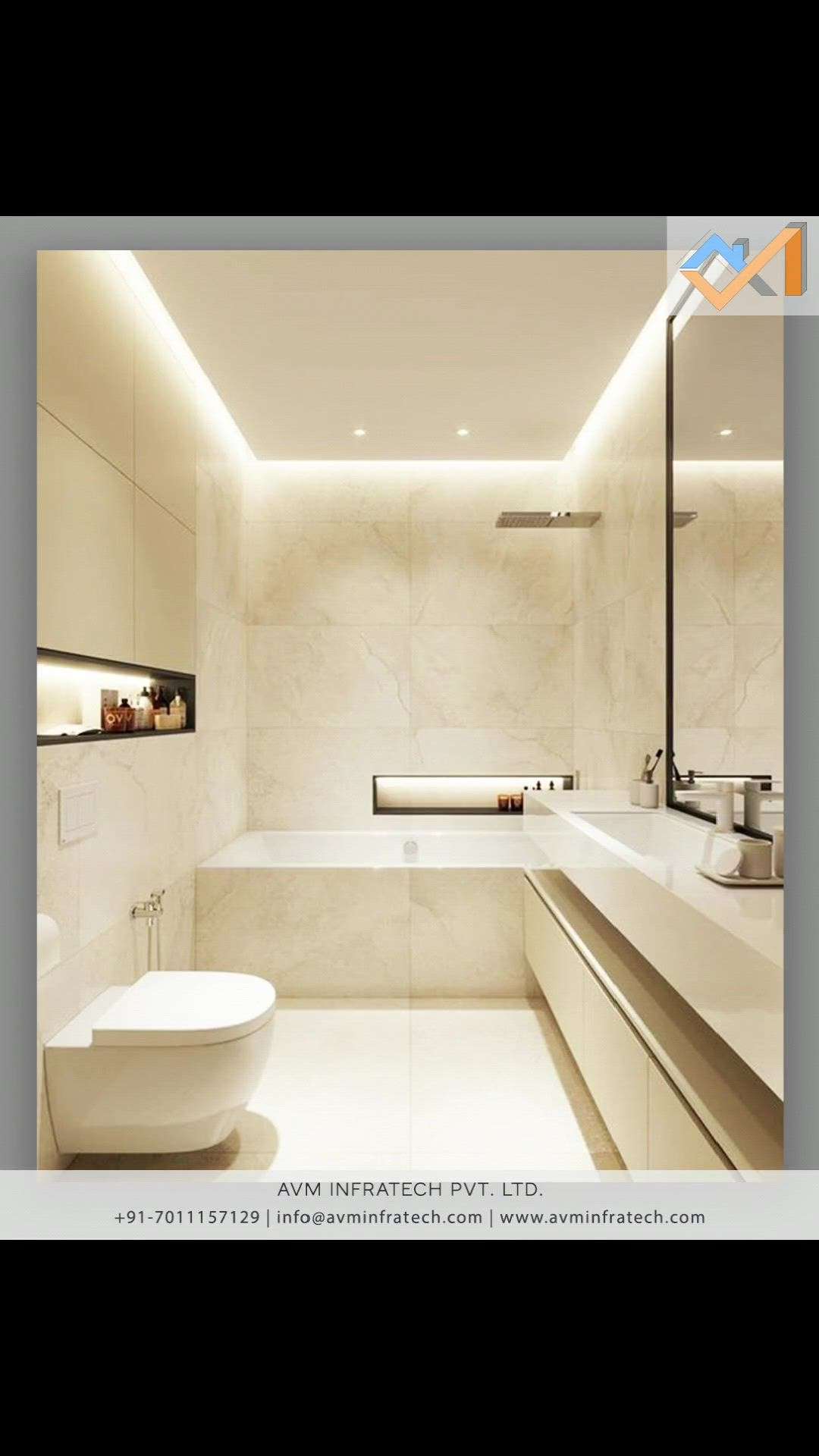 Creating the right ambience is key for a bathroom especially, because while we use it every day it's the place that at times we need to feel completely indulgent – run a bath and shut the world out kind of vibes.


Follow us for more such amazing updates. 
.
.
#bathroom #bathroomdesign #bathroomdecor #bathroomtiles #bathroomremodel #bathroomrenovation #bathroominspiration #bathroomideas #bathroomgoals #bathroominspo #bathroomstyle #bathroomselfie #bathroomstyling #bathroomdetails #bathroomreno #bathroomdesigns #bathroomvanity #bathroominterior #avminfratech