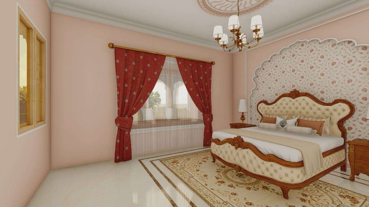 Haveli room interior design  #InteriorDesigner  #architecturedesigns  #BedroomDesigns  #Architectural&Interior  #heritagearchitecture  #TraditionalStyle