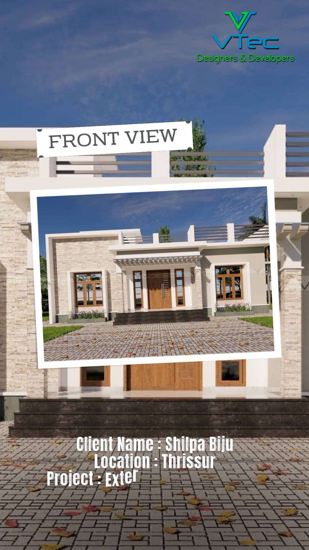 Preview Your Perfect Home!

Our 3D visualization provides a detailed, realistic view of your home’s exterior. Explore every angle and feature with stunning clarity. From roof to landscape, see your vision come to life with VTec Designers & Developers. Experience unparalleled design excellence before it's built.

Client Name : Shilpa Biju
Location: Thrissur
Project: Exterior 3D Visualization



#3DDesignExcellence #interiordesigningservices #interiordesignersinkerala #interiordesign #interiors #interiordesignersinnagercoil #homeinteriordesigner #interiordesigner #3Drendering #designer #interiordesignersinkollam #interiordesignersintrivandrum #enscape #3dsmax #sketchup #3Dvisualization #realtime # keralahomedesign #renovation #Renovationservices #RenovationExperts #homerenovationservices #builders #walkthrough