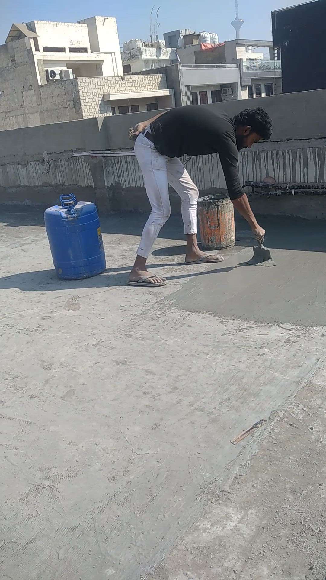 water 💦💧💦waterproof coating of terrace