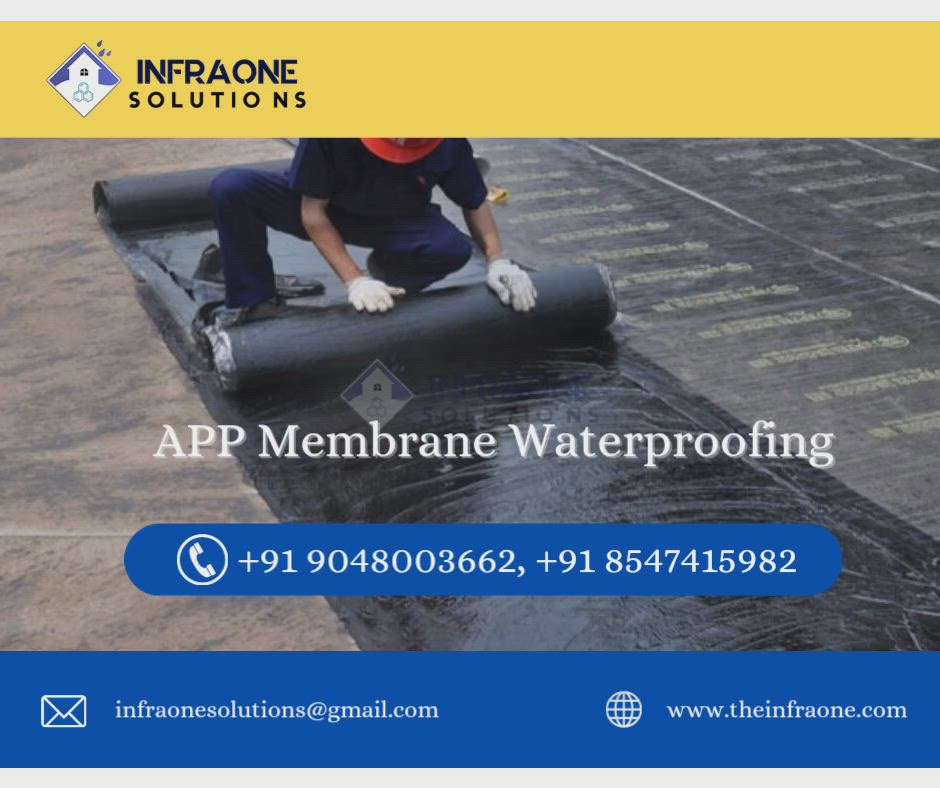 APP MEMBRANE WATERPROOFING

Infraone Solutions
kanjirappally
Kottayam

All types of waterproofing services 
#WaterProofings 
#WaterProofing 
#Water_Proofing 
#leakproof 
#terracewaterproofing 
#Leak 
#leak_proof
