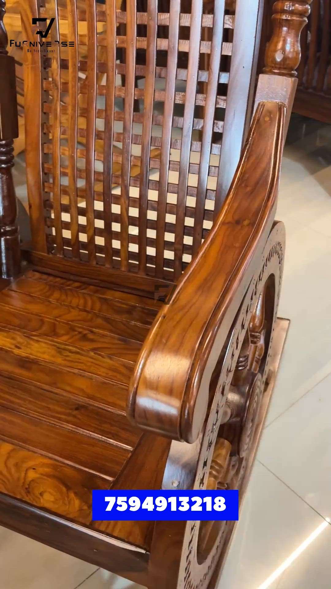 Traditional Rocking chair
Teak wood
7594913218
 #furnitures  #furniturework  #furnituremanufacturer  #Palakkad  #kerala