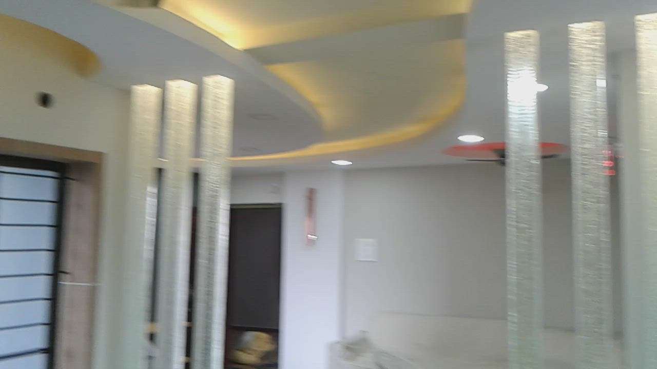#FlooringTiles design #ceiling design  #InteriorDesigner glass partitions design