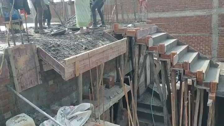 slab Casting #slabconcreting #HouseConstruction
