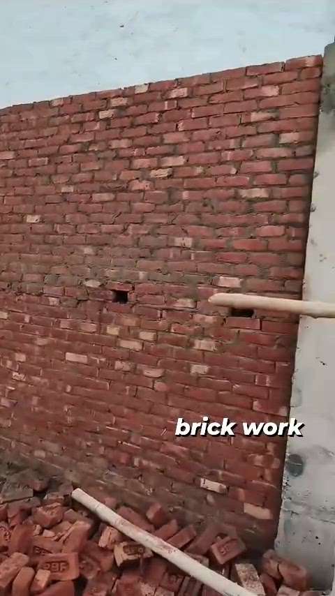 Brick work 
 #bricks #brickmasonry  #HouseConstruction #constructionsite #Architectural&nterior #structurework