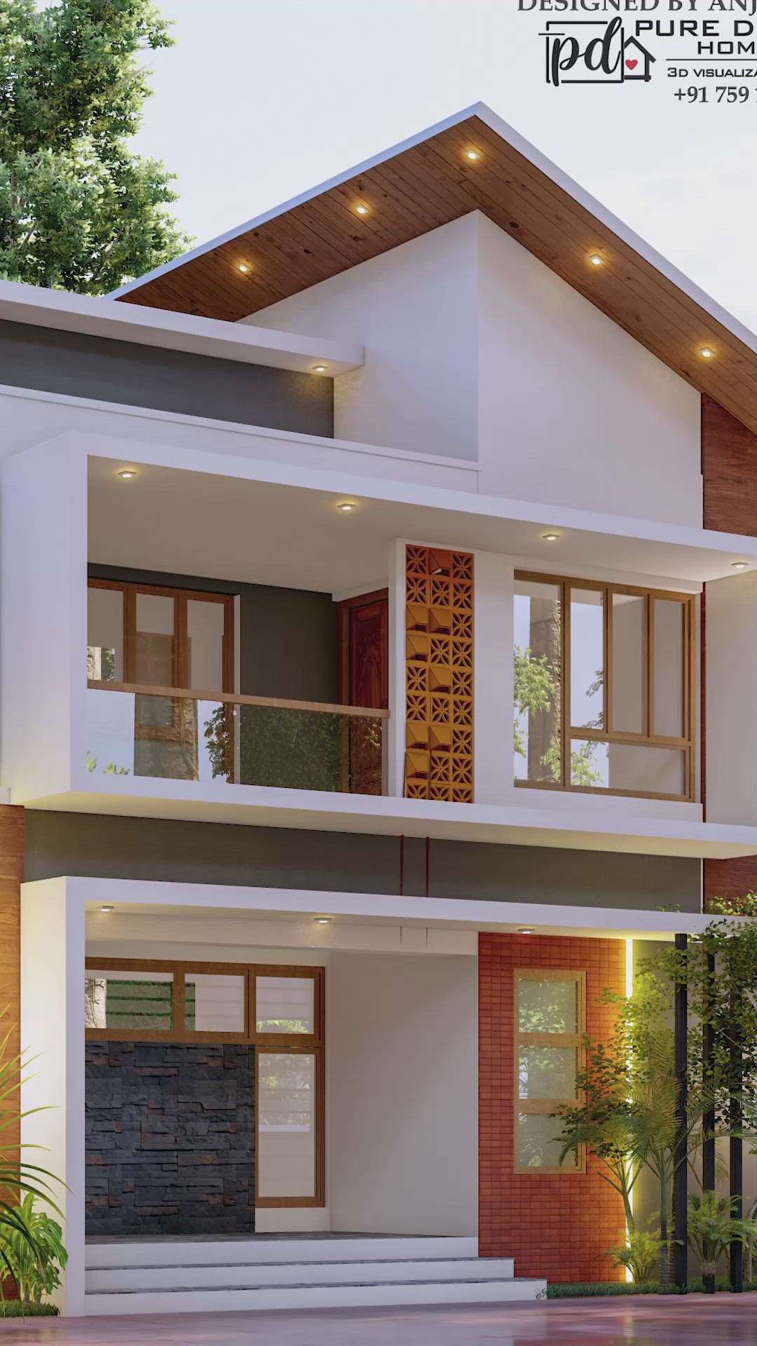 Contemporary House Design Kerala
designed by anju kadju
+91-759.1987363.
#ContemporaryHouse #HouseDesigns #ElevationHome #3Ddesigner #best_architect #best3ddesinger