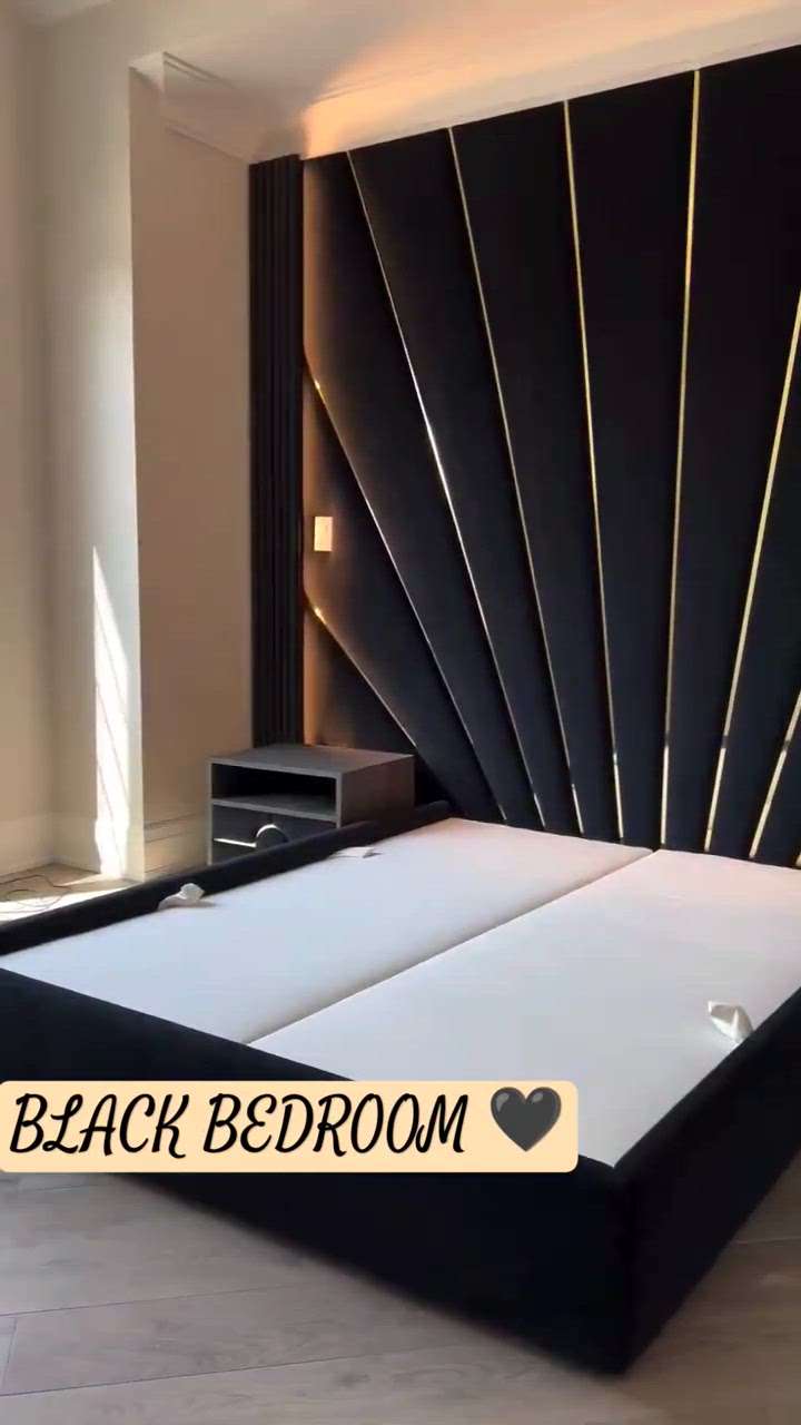 Black Theme Modern Bedroom  Design
Call 📲 Akhil Arora 9982020005.
.
.
.
.
#MasterBedroom #kingsizebed #KingsizeBedroom #modernbedroom #InteriorDesigner #🖤 #blackbedroomdesign #classic #kaurm #shubharambhinfinity #koloapp #koloviral #viral