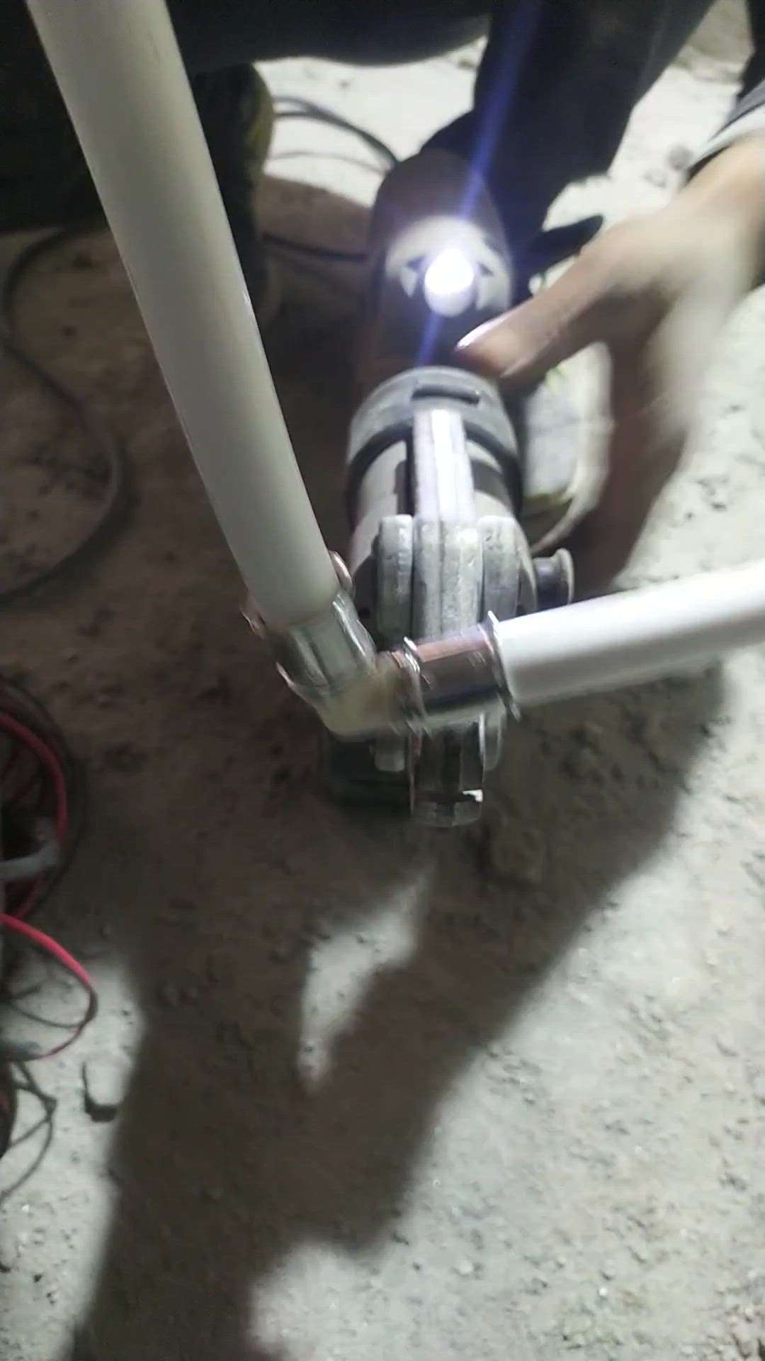 Vega pipe fitting punching machine 💦 #Plumbing