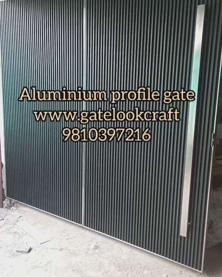 Aluminium profile gates by Hibza sterling interiors Pvt Ltd manufacturer in delhi #gatelookcraft #aluminiumprofilegates #aluminiumgates #profilegates #penalgates #maingates #fancygates #desinger #gates #Housegates  #