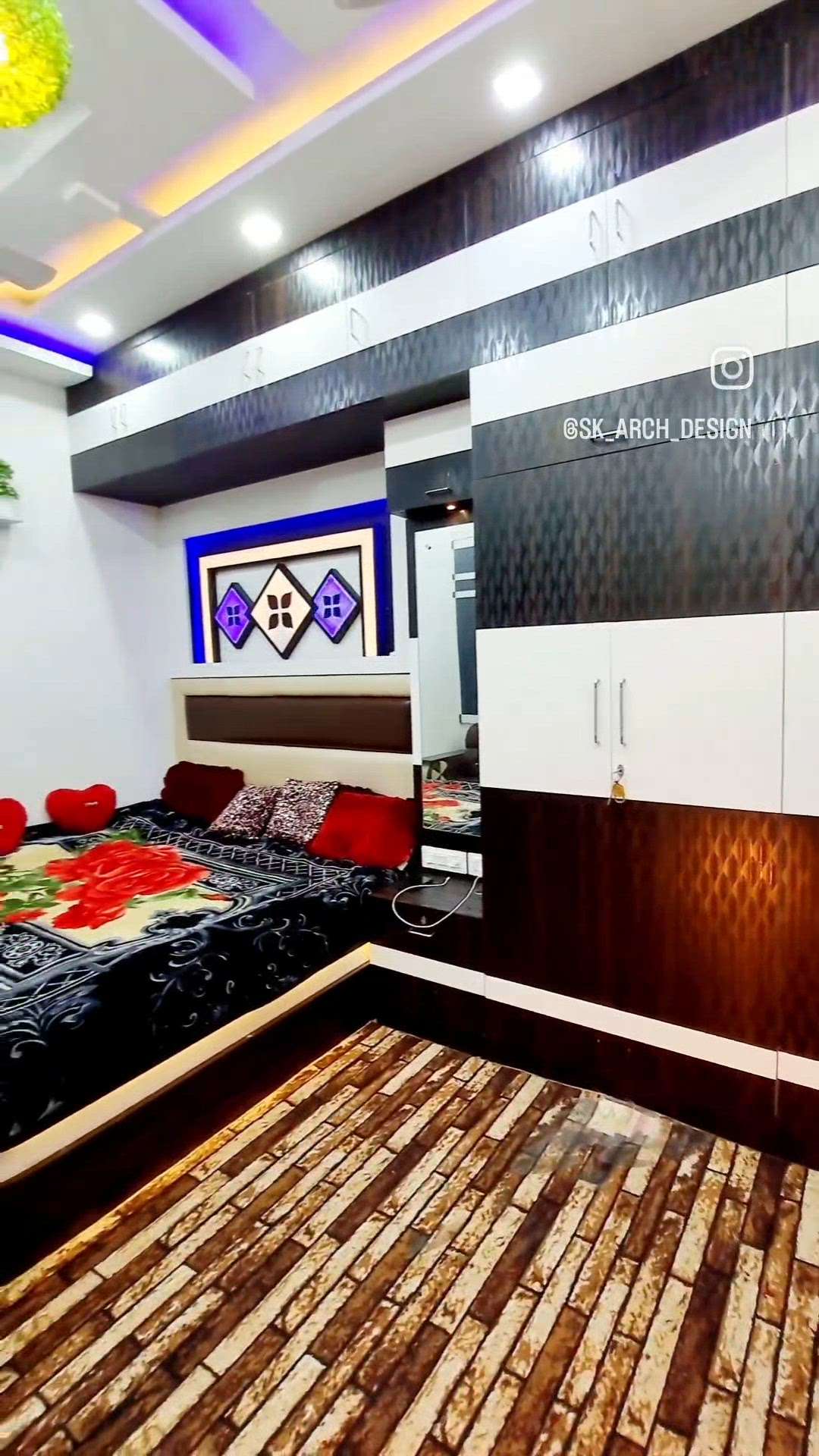 Bedroom interior design
TV unit design 
#MasterBedroom #interior #tvunits #panling 
.
.