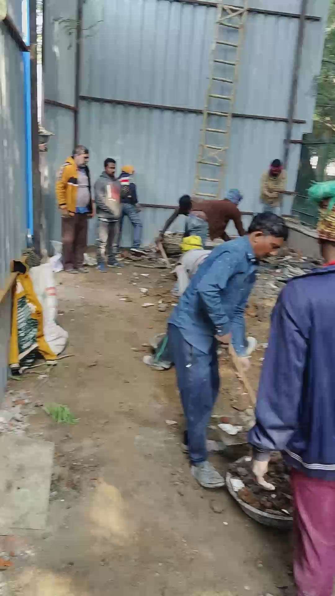 new site clip excavation  work progress 
MCD toilets in Ashok vihar
