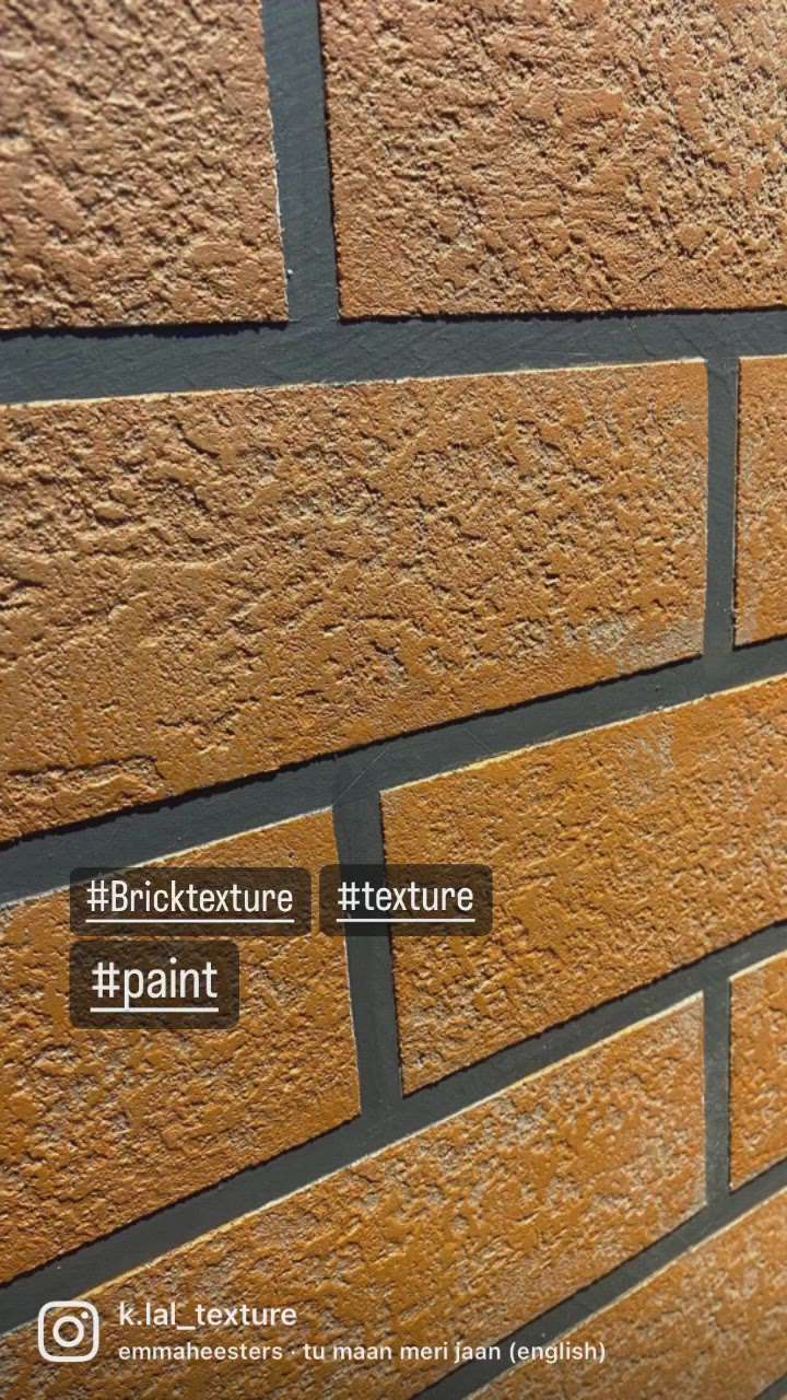 BRICK pattern texture for exterior & interior surface 
 #texture  #TexturePainting  #lnterior_texture-paint  #texturepaint  #AcrylicPainting  #WallPainting  #architecturedaily  #best_architect  #architecturedesign