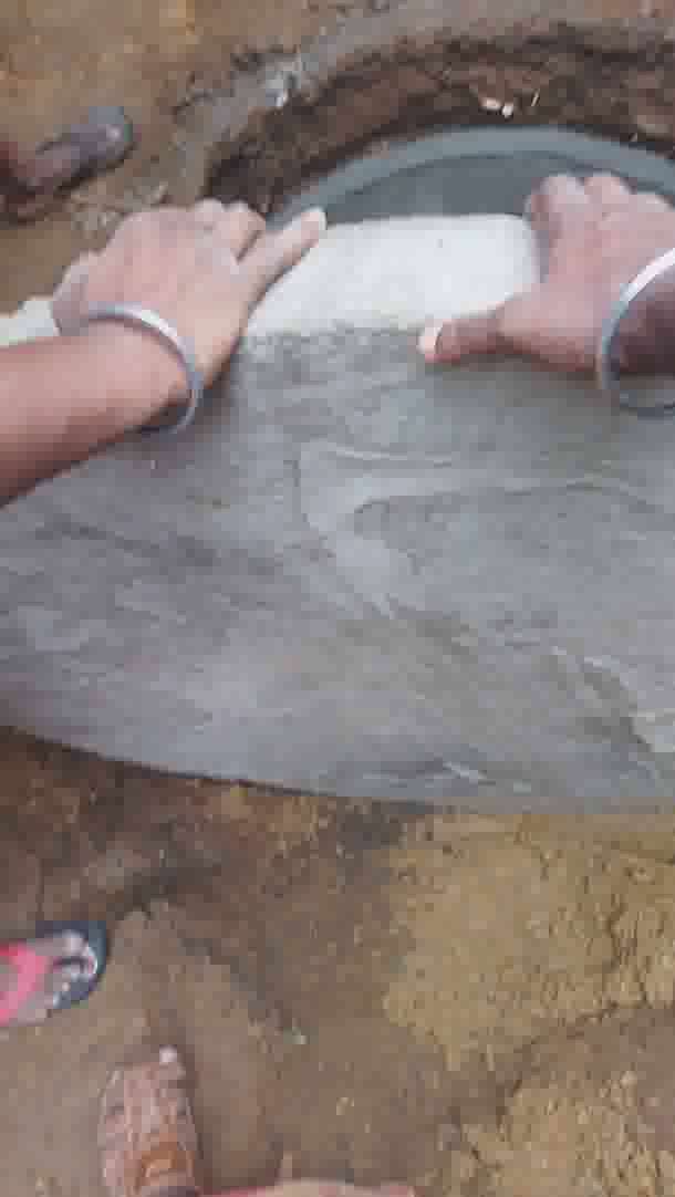 concrete septic tank top slab 4feet ring Kerala work