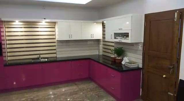 PU painted finished kitchen  #KitchenIdeas  #InteriorDesigner  #KitchenIdeas  #LargeKitchen  #BedroomDecor  #fullinterior