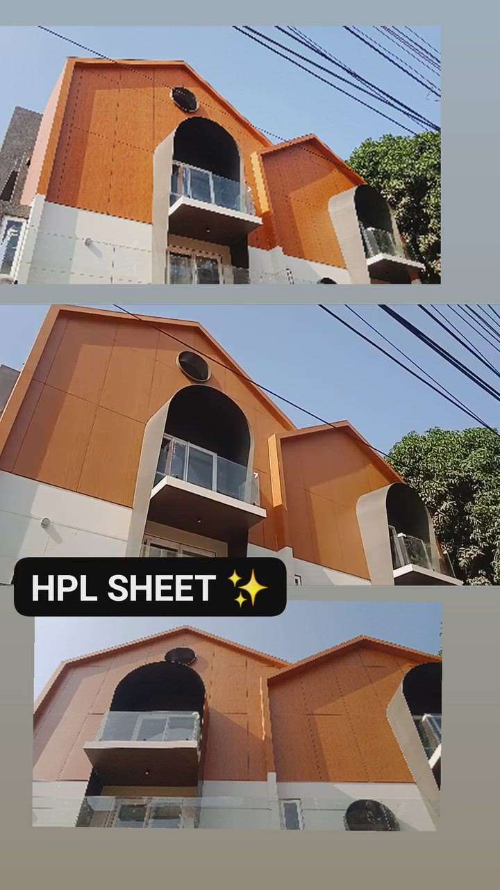 HPL SHEET✨✨
ALL INTERIOR EXTERIOR PRODUCTS ARE AVAILABLE FOR MORE DETAILS ON DM... 
#hplcladding #hplsheet #ElevationDesign #ElevationHome #architecturedesigns #koloviral