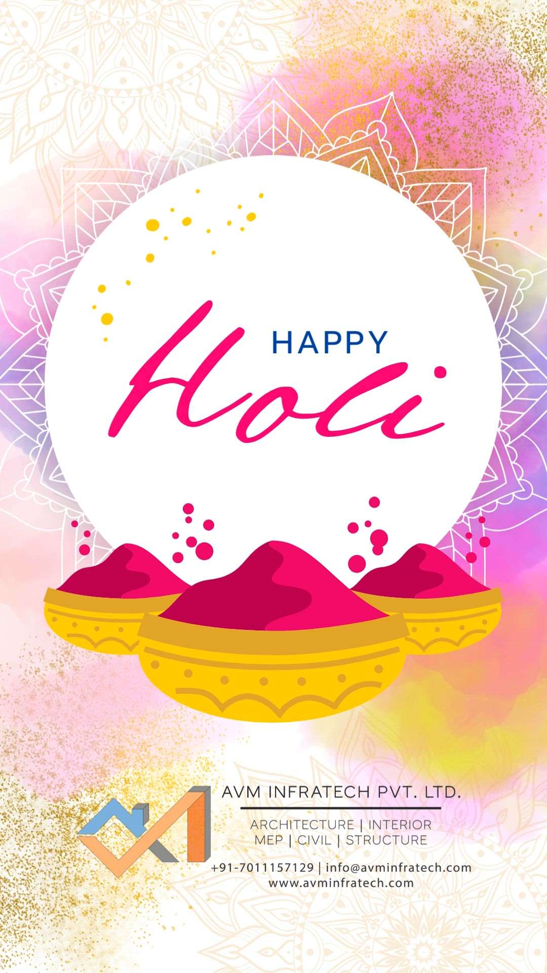 Wishing you and your family a very Happy Holi 🎊


Follow us for more such amazing updates. 
.
.
#happyholi #happy #holi #holi2024 #2024 #festival #festivalofcolours #festivalofcolors #indianfestival #india #avminfratech