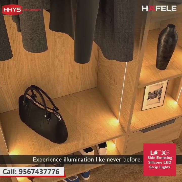 ✅ HAFELE Loox5 Side Emitting Silicone LED Strip Lights

Experience illumination like never before , it provides finest line of lighting to your furnitures & Enjoy easy integration in the furniture with minimum space consumption .

Visit our HHYS Inframart showroom in Kayamkulam for more details.

𝖧𝖧𝖸𝖲 𝖨𝗇𝖿𝗋𝖺𝗆𝖺𝗋𝗍
𝖬𝗎𝗄𝗄𝖺𝗏𝖺𝗅𝖺 𝖩𝗇 , 𝖪𝖺𝗒𝖺𝗆𝗄𝗎𝗅𝖺𝗆
𝖠𝗅𝖾𝗉𝗉𝖾𝗒 - 690502

Call us for more Details :
+91 95674 37776.

✉️ info@hhys.in

🌐 https://hhys.in/

✔️ Whatsapp Now : https://wa.me/+919567437776

#hafele #hafelelights #hafeleledlights #hhys #hhysinframart