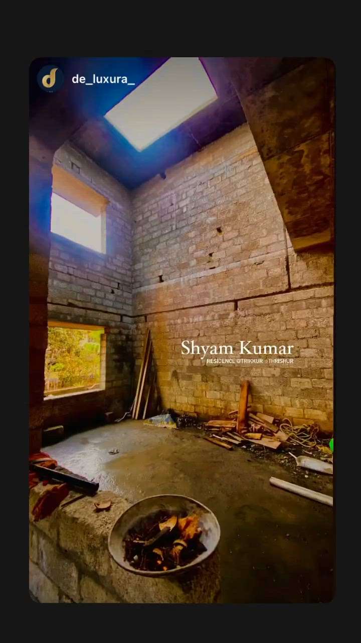 #sitestories @trikkur Thrissur
Mr Shyam Kumar Residence
 #sitevisit  #workinprogress  #homedesignkerala  #ContemporaryDesigns  #floor_to_sky  #LivingroomDesigns  #StaircaseDesigns