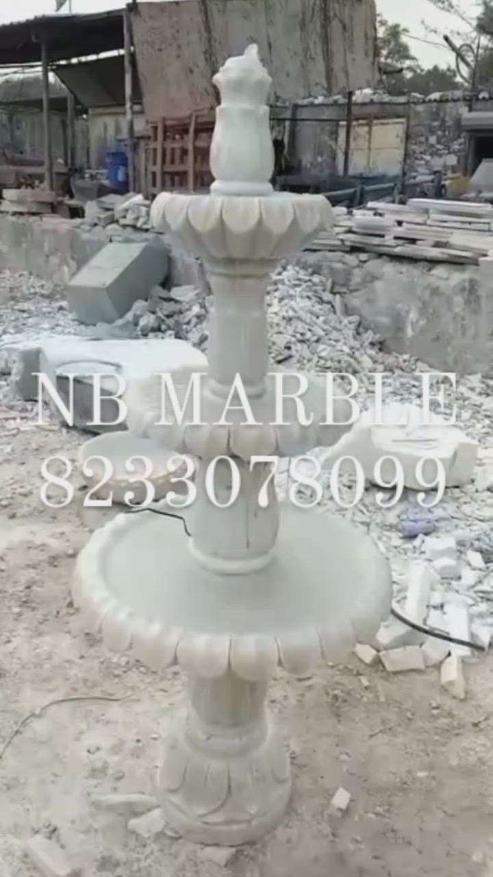 White Marble 3-Tier Stand Fountain

Decor your garden and living area with beautiful

We are manufacturer of marble and stone fountains

We make any design according to your requirement and size

More Information Contact Me
8233078099
 #fountain #nbmarble #carving #gardendesigner #gardendecor #BalconyGarden #whitemarble #marblefloors #Marblequarry