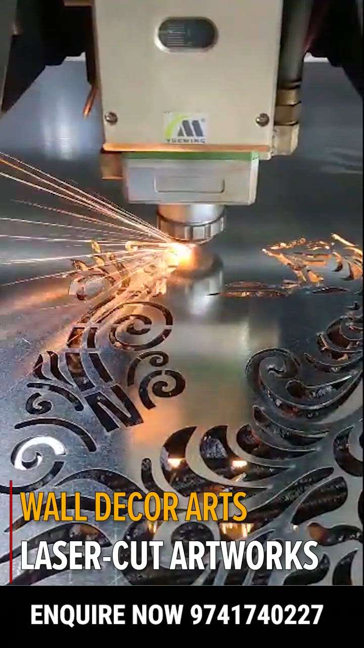 For more details on Metal Wall Arts, please contact +91-9741740227

#cnccutting #lasermetalcutting #cncmetalcuting