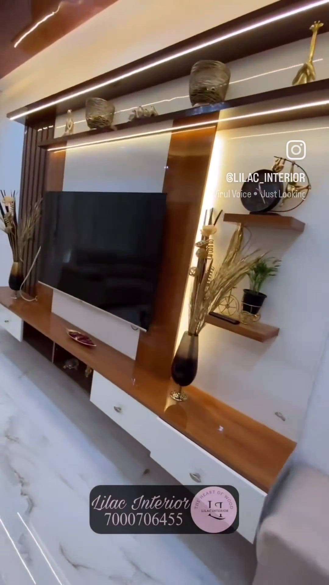 Just looking like Wow 🤩😍
TV unit by Lilac Interior🤩💗

#tvunit #interiordesign #furniture #livingroom #homedecor #interior #design #tv #livingroomdecor #tvcabinet #tvstand #home #furnituredesign #sofa #interiordesigner #interiors #decor #kitchen #kitchendesign #livingroomdesign #bed #homedesign #tvunitdesign #entertainmentunit #homefurniture #modularkitchen #bedroom #livingroomfurniture #coffeetable #modernfurniture

📞Contact for work - 7000706455 , 7701821801, 9889720650

📩 Comment or DM ' smart ' to order
💻 https://lilacinterior.com

Looking for one-stop interior design solutions for your dream home or office? 😍
At Lilac Interior, we don't just build homes but craft your desires into fresh designs to make you fall in love with your home! ✨
Get your dream home designed by us 💫

Follow on Instagram : @lilacinterior.official

#tvunit #tvunitdesign #walldecoration #walldecor #wallpanellingideas