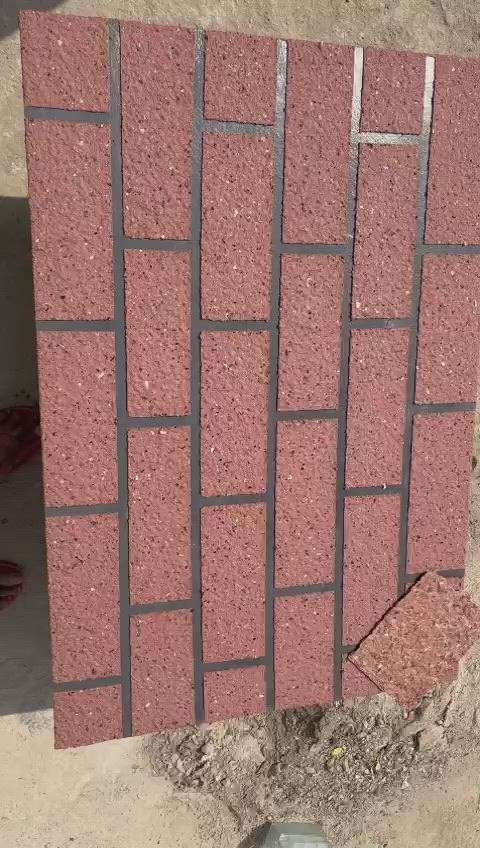Bricks stone finish design