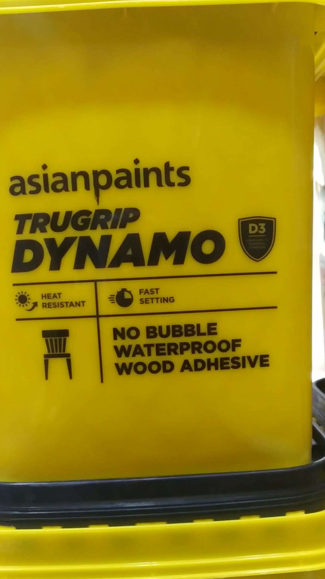 Asian Paints Trugrip Dynamo Wood Adhesive 5kg available on our Store. 

More packing is also available (20kg & 50kg Drum). 
We also deal in Bulk Order. 

 #WoodAdhesive #Carpenter #mica #veener #furnitures #woodenwork 
#woodenfinish #Nobubble
#WaterProofing #adhesive 
#asianpaints 
#HarGharKuchKehetaHai #BhatiajiRaangwale
#Bhatiatradingest #BTERaj
#BTE
