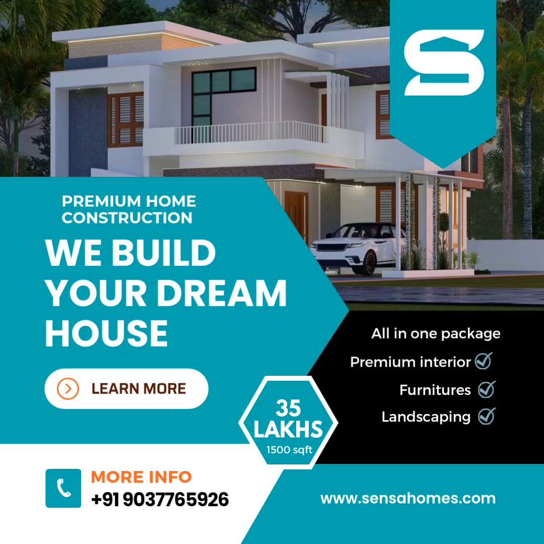Build your dream 1,500 sqft Premium home with sensa 🏗️🏡

All over Kerala⚡

Why us❓

🔹100% ORGINAL MATERIAL'S💰
🔹Sketch,and concept from start
     to finish🚧
🔹Architectural Design📐
🔹Waste Management🛢️
🔹100% Environment Friendly 🌴
🔹 Premium Support 🎫🪄
🔹 Free Plan / permit / 3D exterior ⚡
🔹 one package no extra hidden charges🦁
🔹 more there😊
🔹Action is more important..🪤

Never Fall into Low Rate Construction!! House should Made by Time & Extra cost it make your dream home stay longer if you take low attention it be down at the beginning. So why you waiting Join Our SENSAVERSE FAMILY NOW.🛸