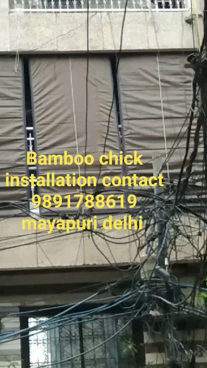 bamboo chick maker contact number 9891 788619 Mayapuri Delhi India