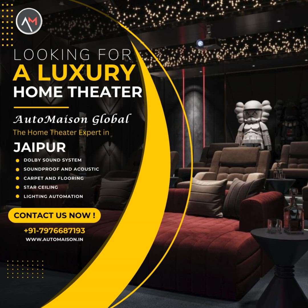Best home theatre in Jaipur 



Call us - 7976687193
#hometheatre #hometheater #hometheatresystem
#hometheaterdesign #hometheaterinstallation #homecinema #instagood #instagramreels #fyp #lifestyle #luxurylifestyle #luxryhome #smarthomedesign