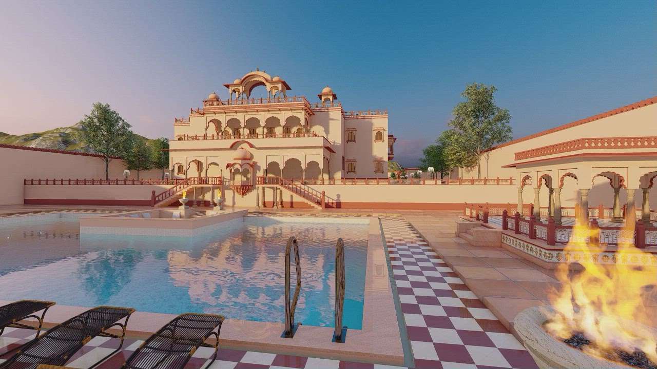 Traditional house design
 #TraditionalHouse #haveli  #HouseDesigns  #ElevationDesign  #exteriordesigns  #best3ddesinger  #udaipur_architect  #InteriorDesigner  #exterior3D
