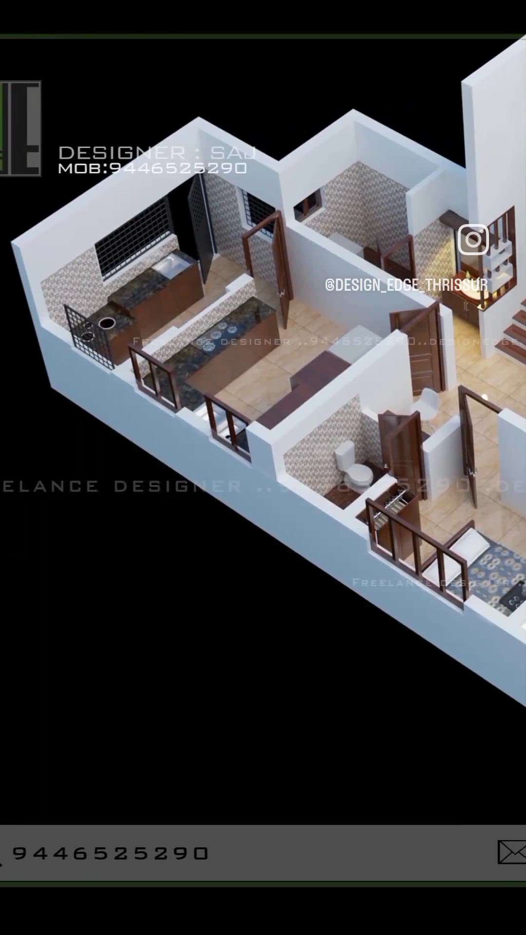 3d section with furniture layout

2/- per sqft 
pls contact 9446525290 #FloorPlans #3Dfloorplans #designedgethrissur #3dfreelancedesigner