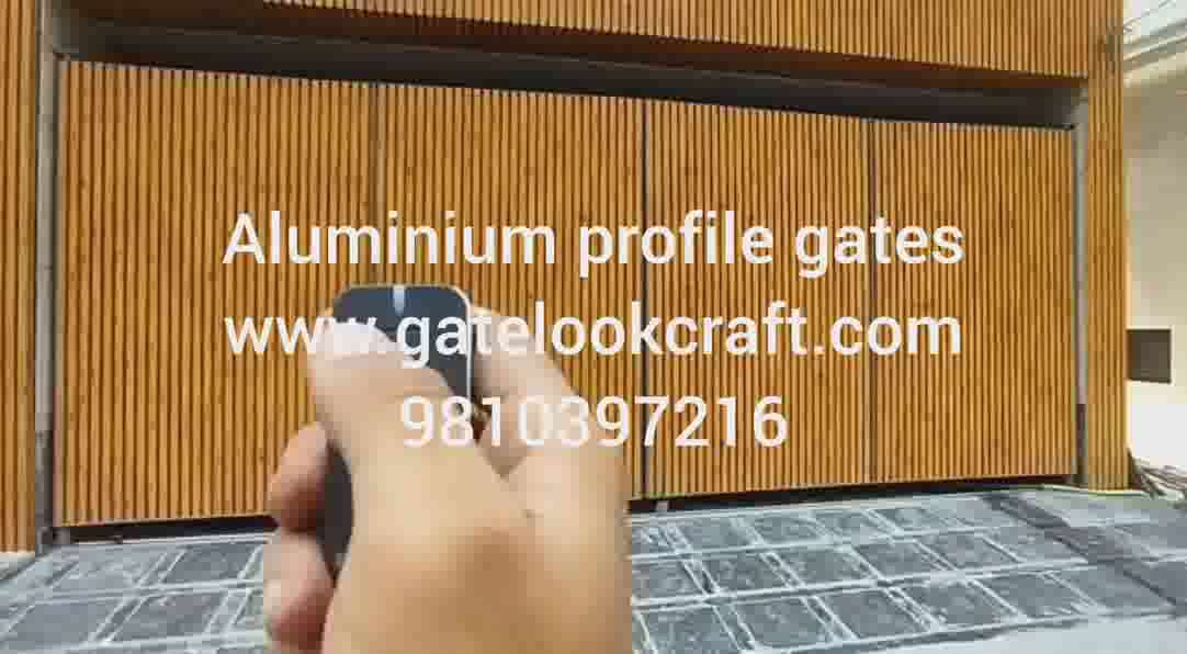 Aluminium profile gates by Hibza sterling interiors pvt ltd manufacture in Delhi Gurgaon Noida faridabad ghaziabad Soni pat bhadur gadh all india #gatelookcraft #alu #aluminiumprofilegates #profilegates #maingates
#fancygates #gatesdesigns #Gates  #foldablegates