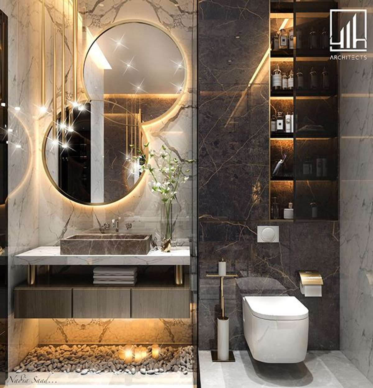 Lighting, Bathroom Designs by Architect Ar Sukhad Bouddh, Delhi | Kolo