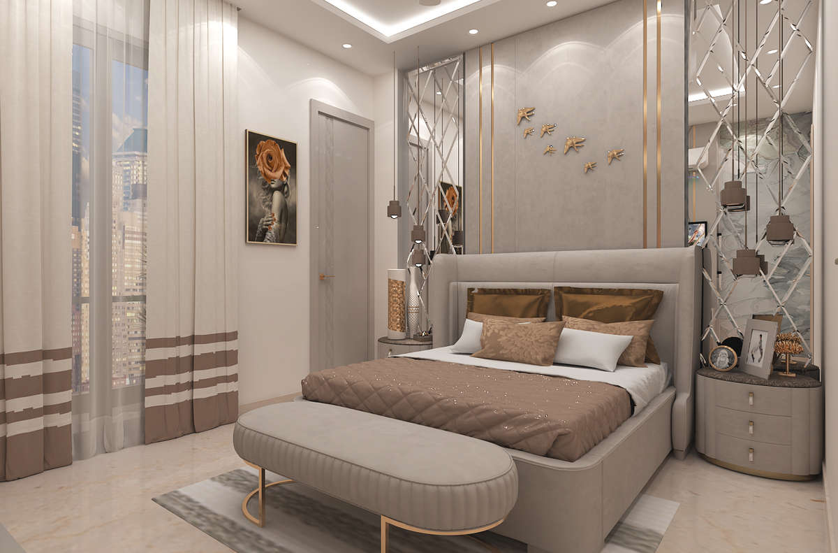 Furniture, Lighting, Storage, Bedroom Designs by Interior Designer DREAM BUILDS, Delhi | Kolo