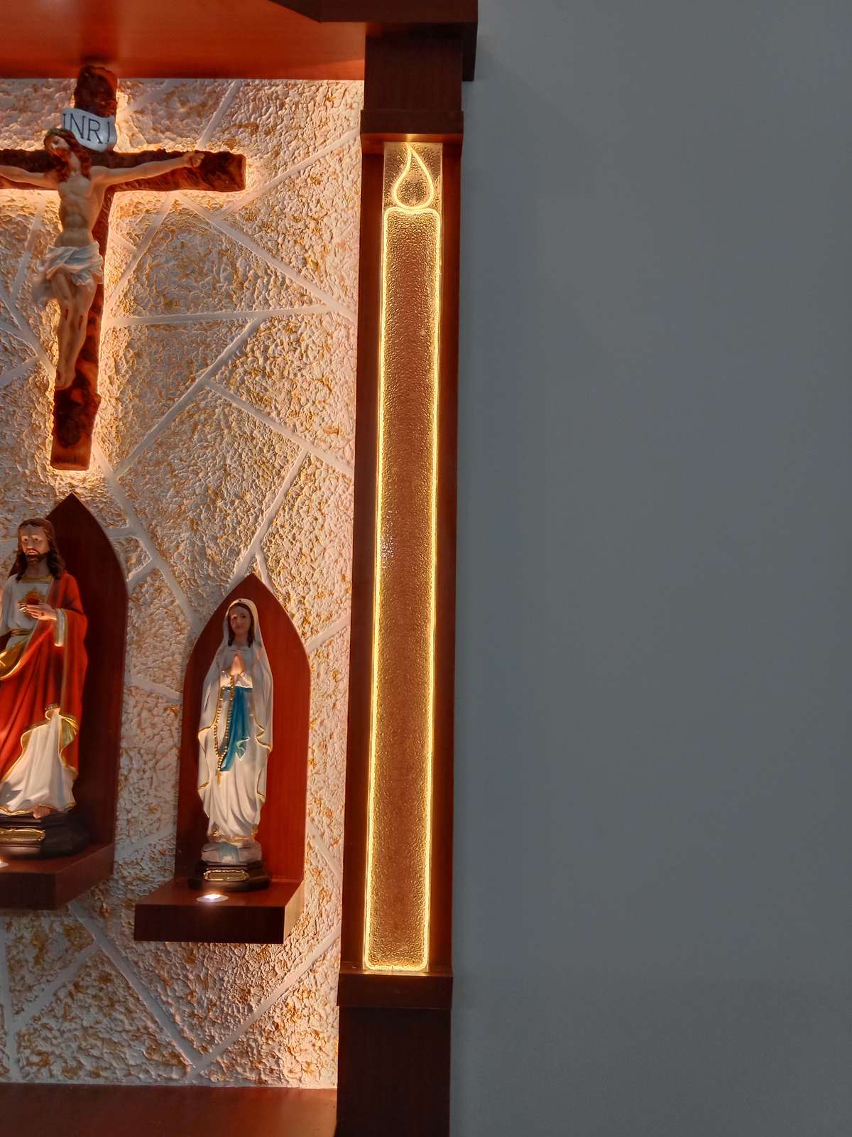 Prayer Room, Lighting, Storage Designs by Electric Works lims vl, Thrissur | Kolo