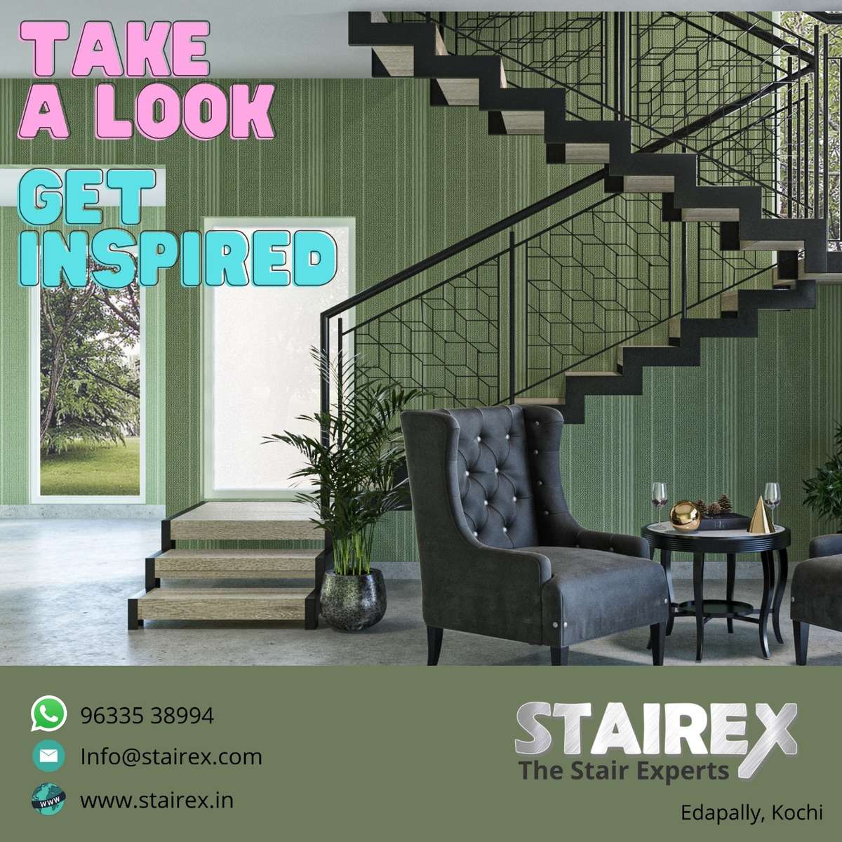 Furniture, Staircase Designs by Contractor Stairex Stairs, Ernakulam | Kolo