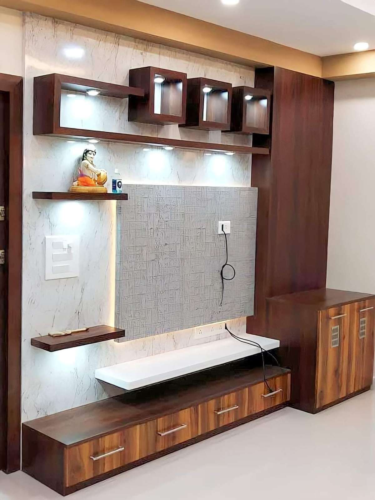 Lighting, Living, Storage Designs by Interior Designer Bhatiya interior Expert, Delhi | Kolo