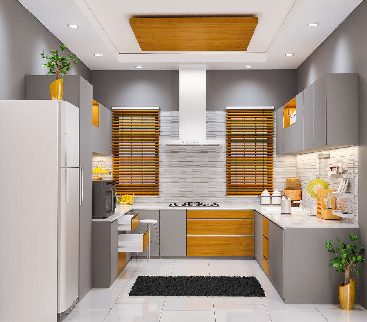 Kitchen, Storage Designs by Architect Sajeev Kumar, Thiruvananthapuram | Kolo