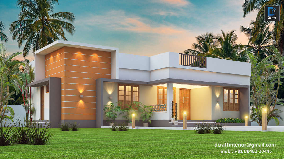 Exterior, Lighting Designs by Civil Engineer DCRAFT BUILDERs, Thrissur | Kolo