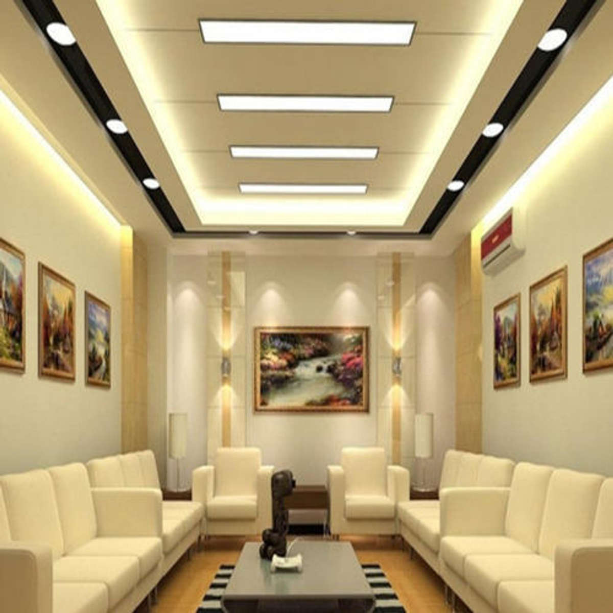 Furniture, Lighting, Living, Table, Ceiling Designs by Interior Designer Al Noor interior, Ghaziabad | Kolo
