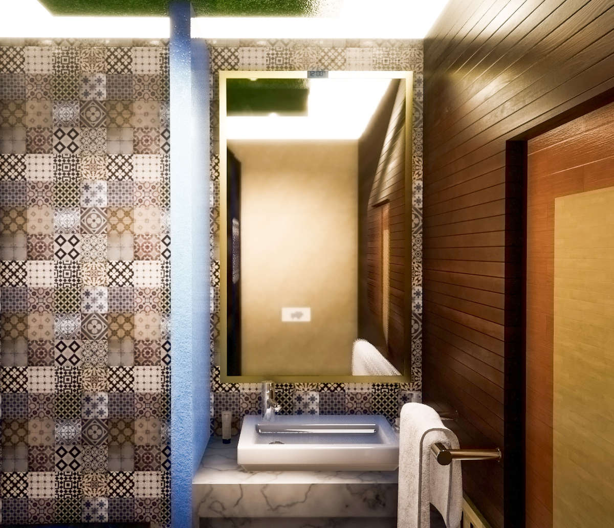 Lighting, Bathroom Designs by Architect Statesmen Architect, Gautam Buddh Nagar | Kolo