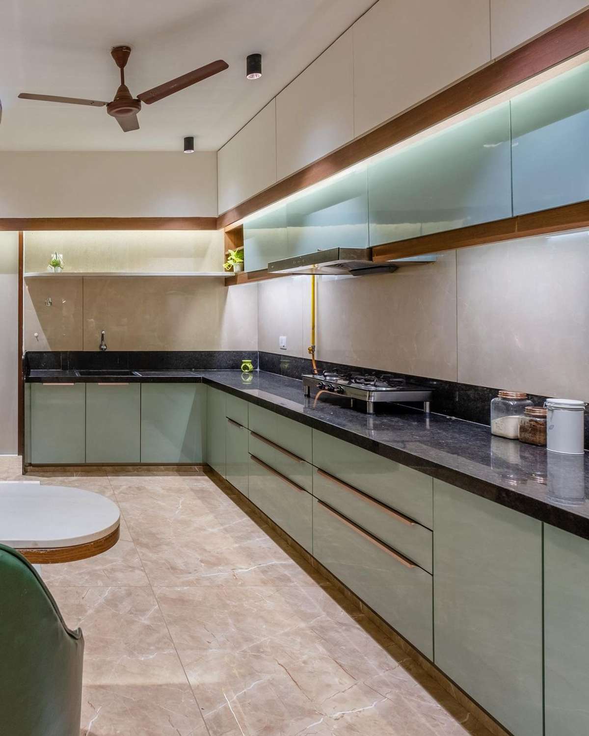Lighting, Kitchen, Storage Designs by Interior Designer T M Ali, Malappuram | Kolo