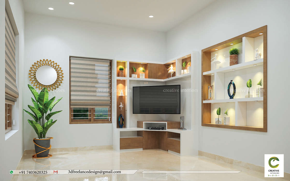Lighting, Living, Storage, Home Decor Designs by Interior Designer vyshakh Tp, Kozhikode | Kolo